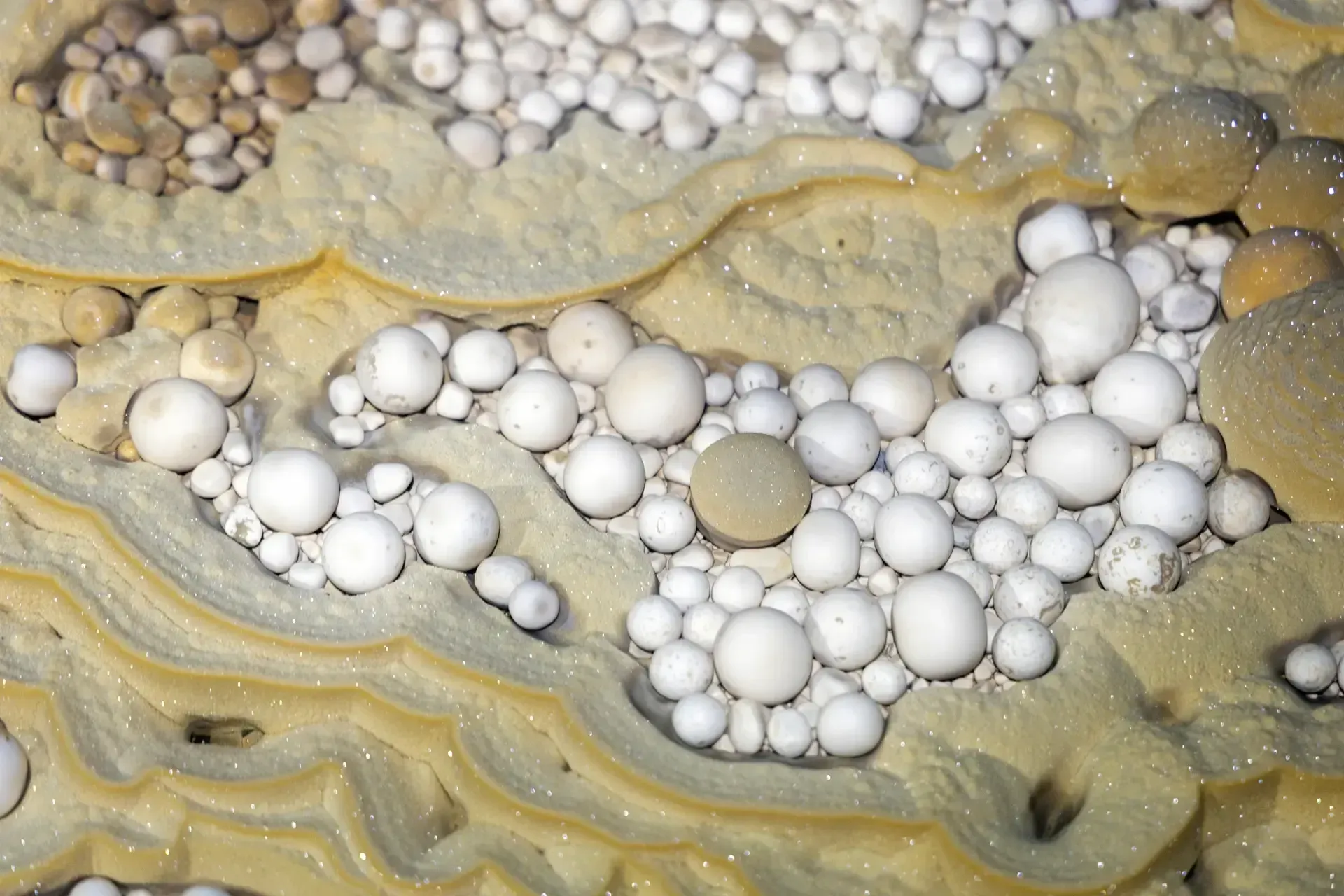 Conclusion — Cave pearls and formations inside Victory Cave (photo: LuxTravel / Jungle Boss source)